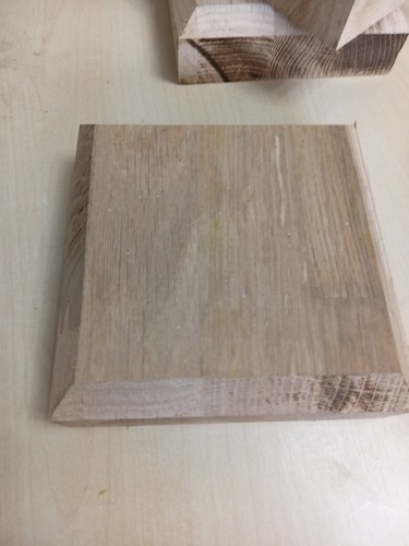 Solid oak fence post caps - fence,