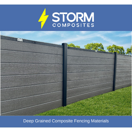 Deep grained composite fencing - grained,