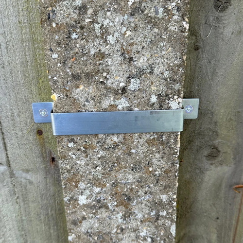 Fence panel security bracket - fence,