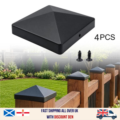 Pack fence post caps - fence, 4x4inch
