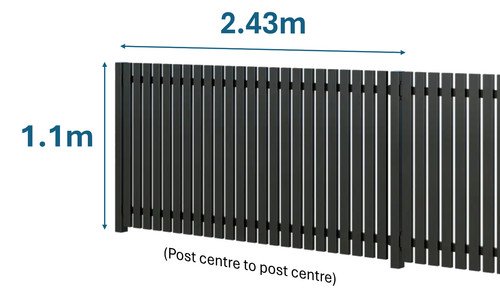 2000 series 1m high picket - 2000,