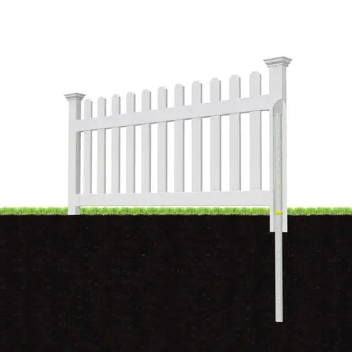 Newport picket fence dig - fence, no-dig