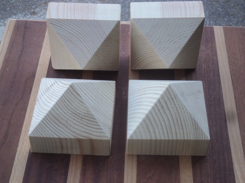 Pyramid post caps - , in