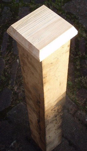 Wooden fence post caps - wooden,