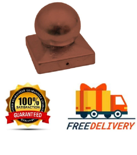 Decorative ball metal post cap - metal,