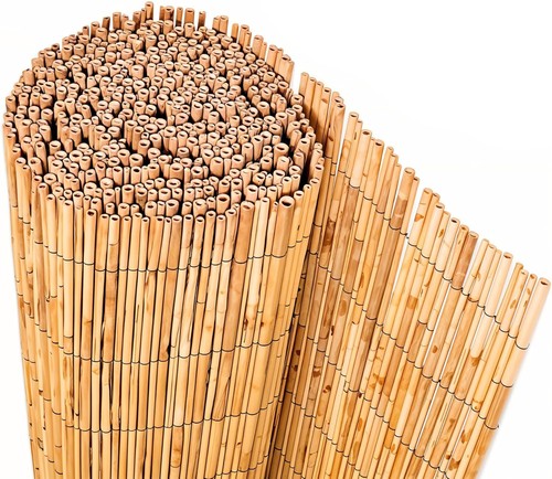 Natural reed fence bamboo - natural,