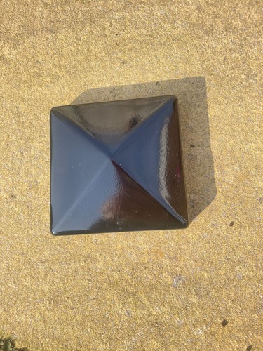 Metal fence post caps - post, pyramid
